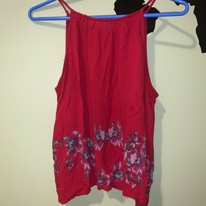 Francescas red floral top